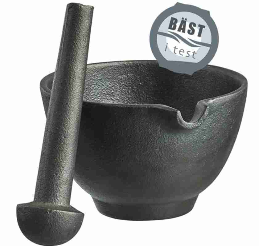 Mortel i gjutj�rn Satake Nabe gjutj�rnsmortel 15,5cm b�st i test