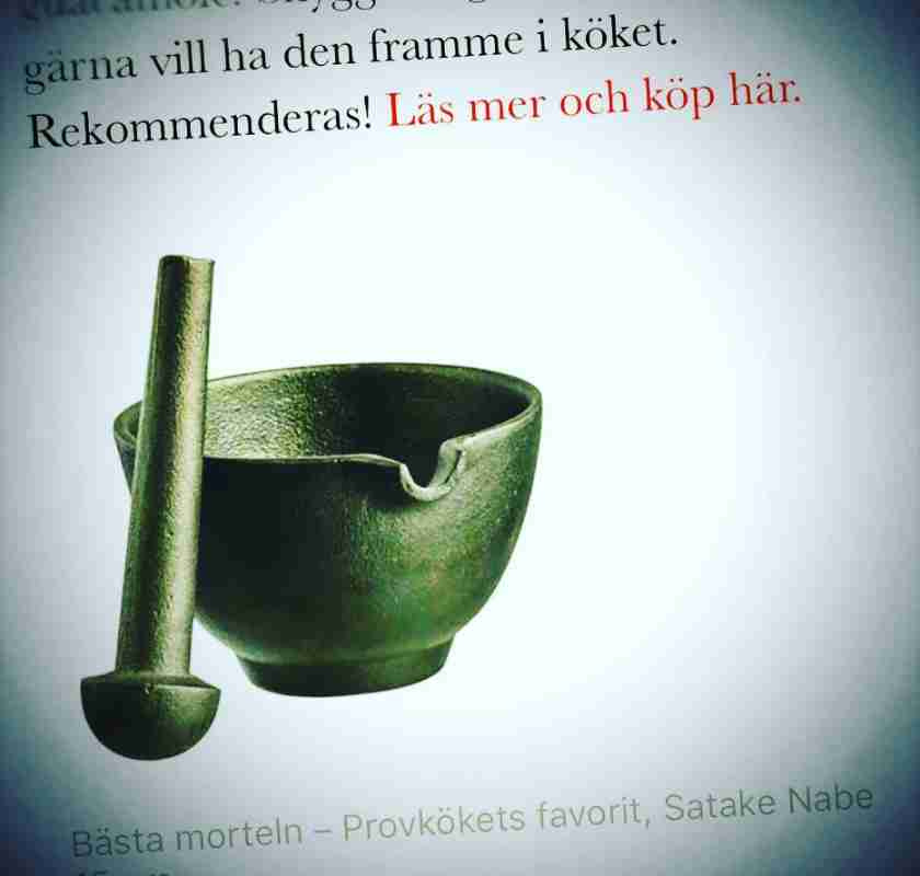 Bild fr�n tidning p� gjutj�rnsmorteln B�st i Test