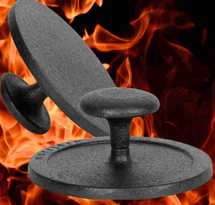 Grillpress rund i gjutj�rn Norrjern