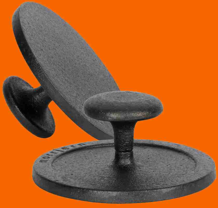 Grillpress rund i gjutj�rn Norrjern