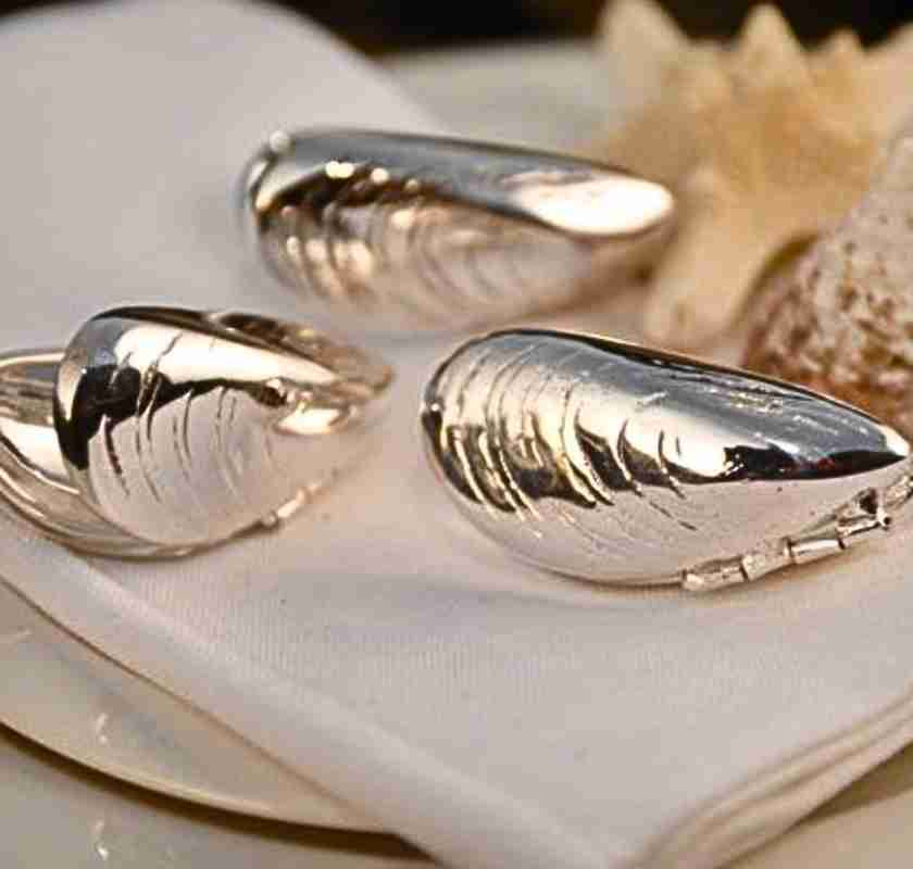 Musselbestick, p� servettt, mussel eaters fr�n Culinary Concepts 