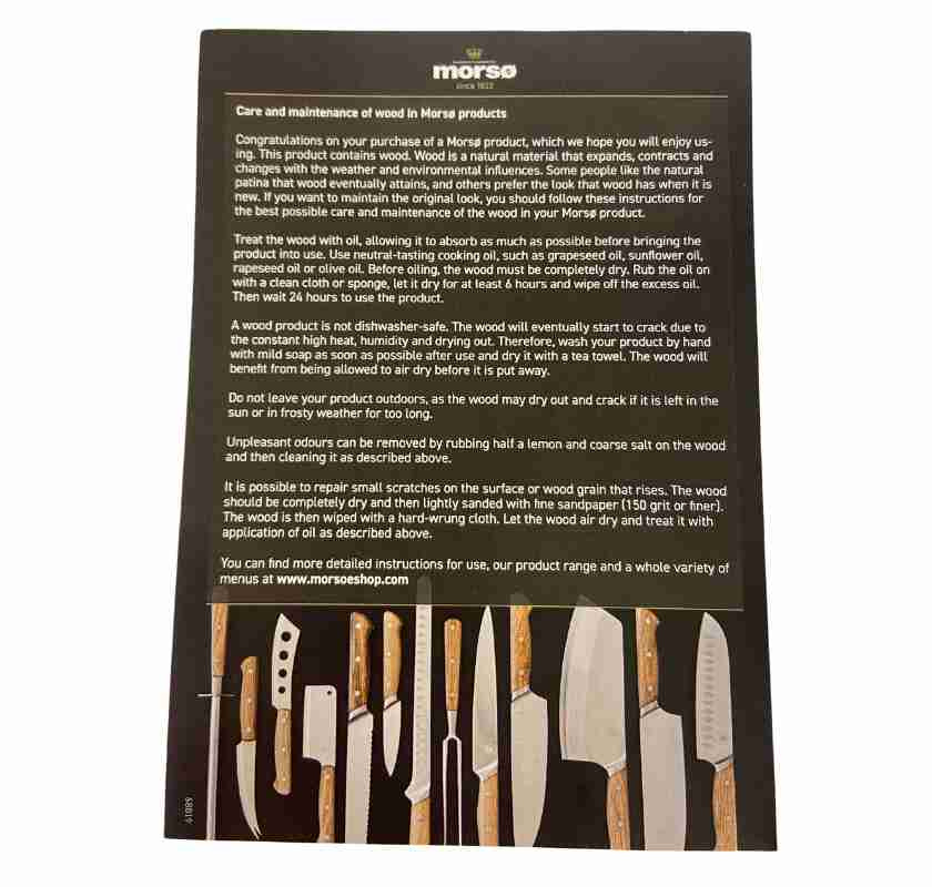 Knivblock magnetiskt i ek, infoblad