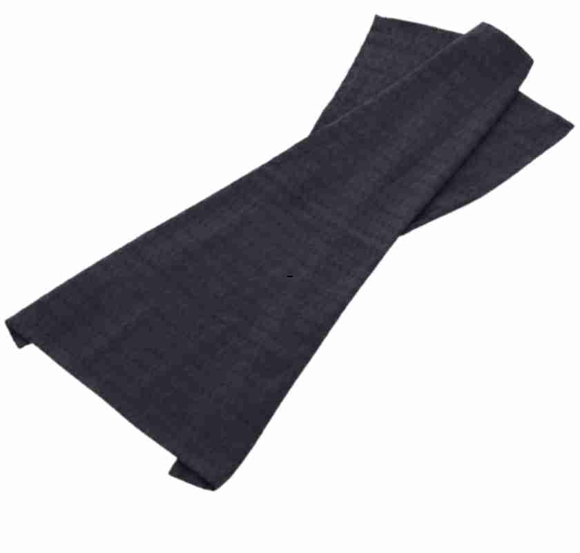 Svart k�kshandduk med v�fflad yta