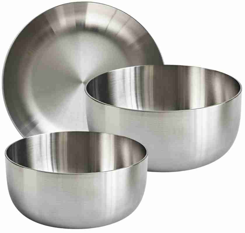 3 gastro-sk�lar i rostfritt st�l i olika storlekar fr�n Mathias Dahlgren Culimat