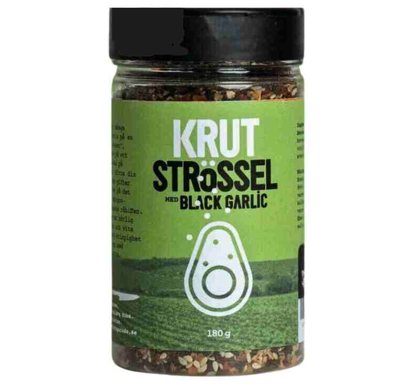 1 burk KRUT str�ssel med black garlic