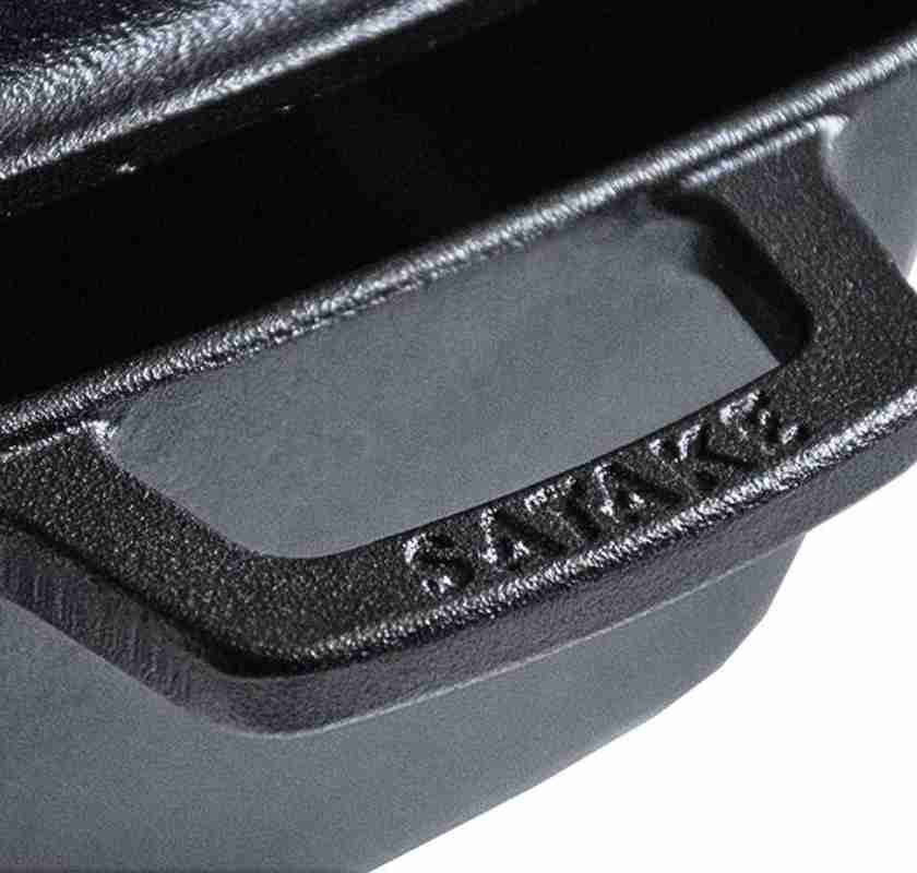 Gjutj�rnsgryta rektangul�r 2 delad