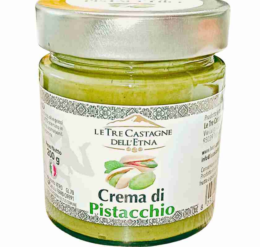 Pistagekr�m Crema al Pistachio Le Tre Castagne dell''Etna�1 burk