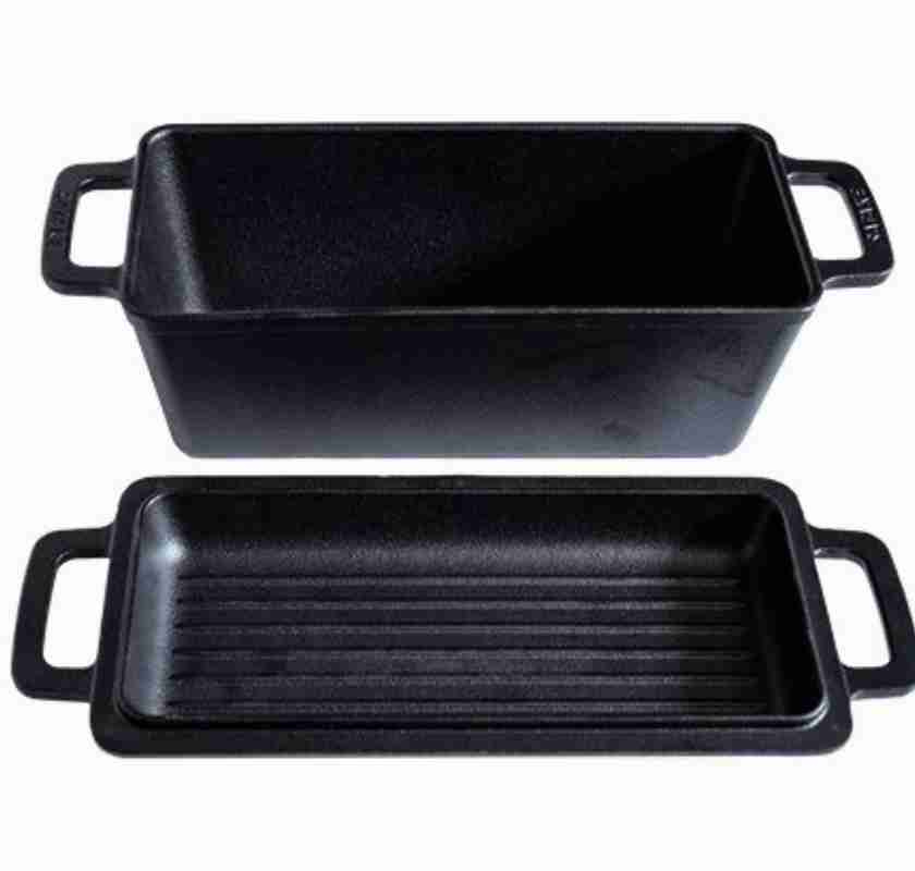 Br�dform i gjutj�rn med lock Satake 2 delar frilagd