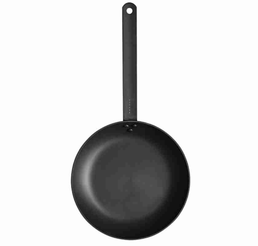 Stekpanneset kolst�l inbr�nd 24 cm & 28 cm