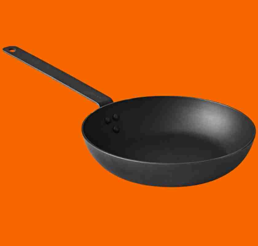 Stekpanna i kolst�l Satake 28 cm mot orange