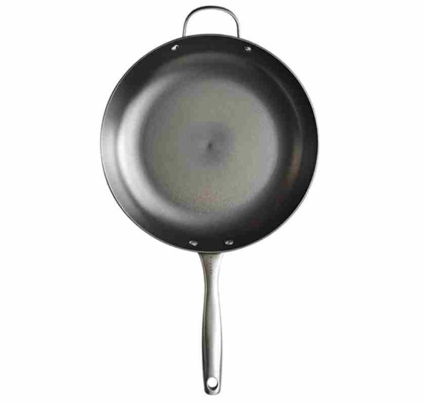 Stekpanna i h�rdat gjutj�rn Satake Pure Pan 32 cm frilagd bild