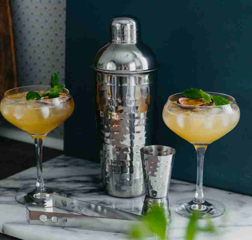 Cocktailshaker hamrad i rostfritt st�l 
