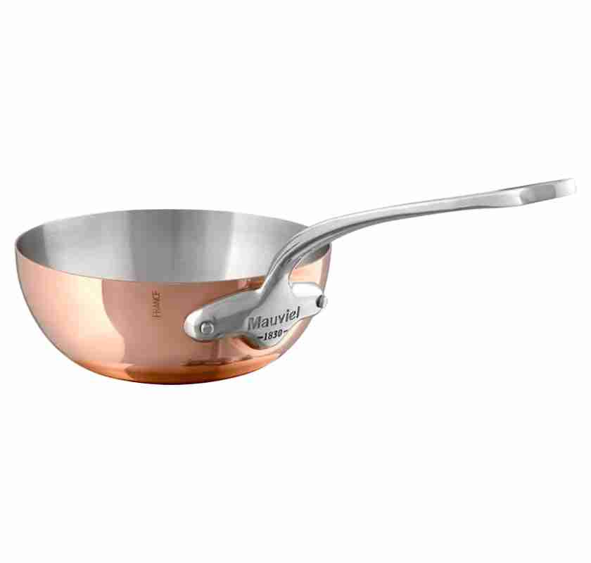 Mauviel M''150S Saut�panna rundad Dia 20 x 7 cm 2 liter Koppar/St�l