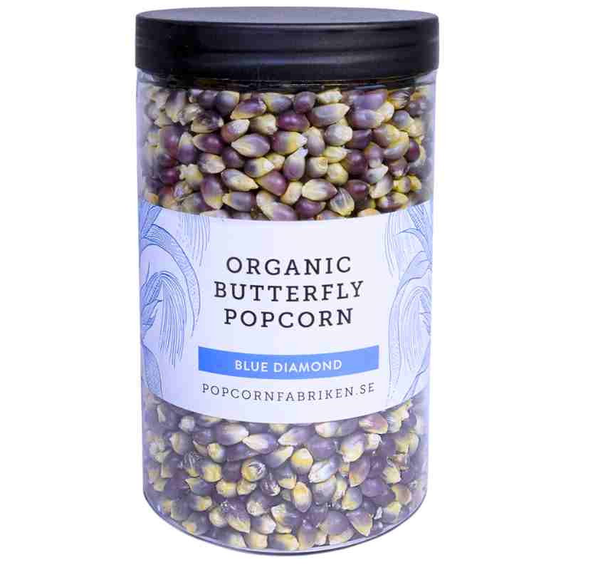 Popcornmajs bl� ekologisk