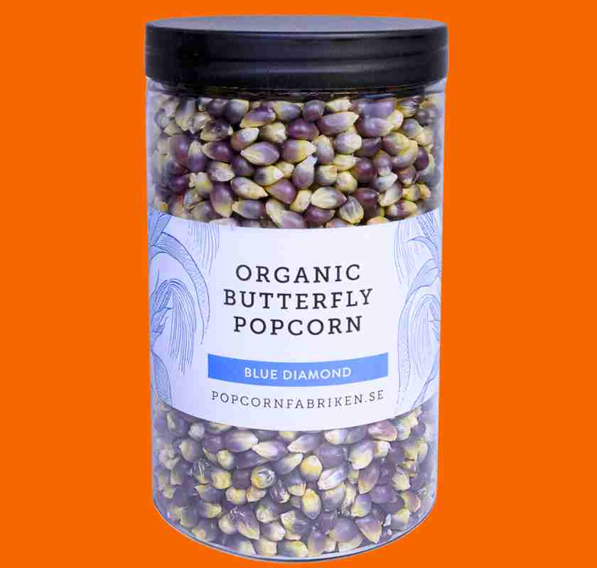 Popcornmajs bl� ekologisk