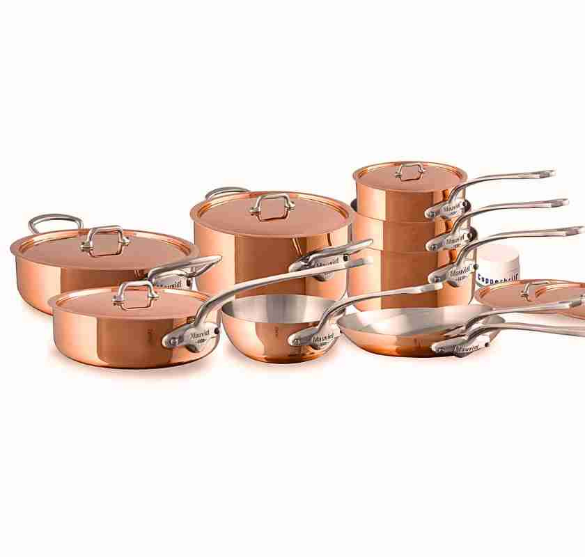 Gryta med lock 3,2 liter koppar Mauviel M'150S UTG�TT