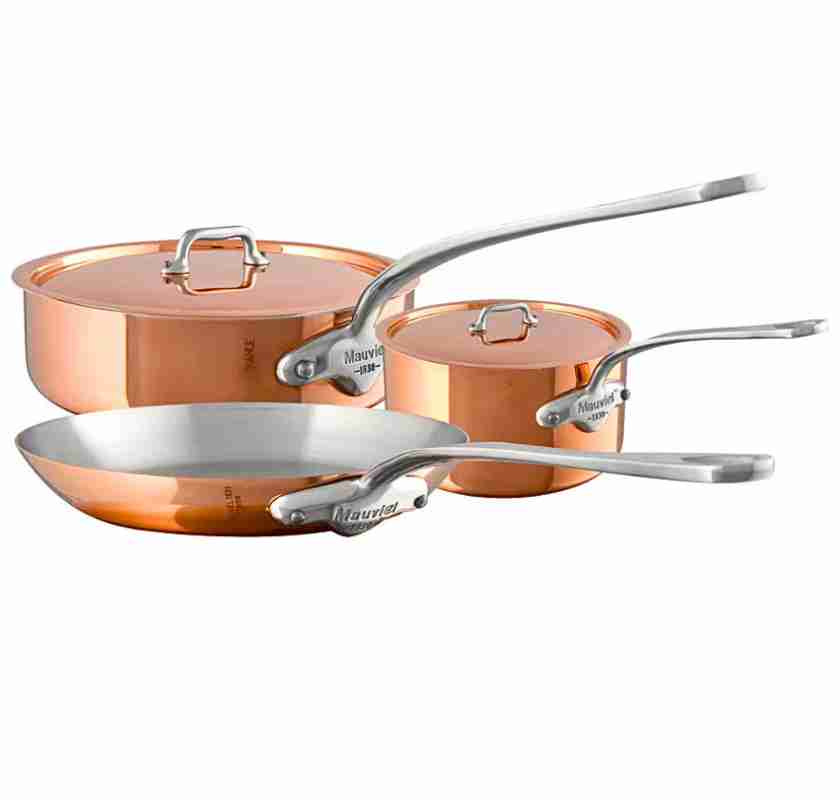 Gryta med lock 3,2 liter koppar Mauviel M'150S UTG�TT