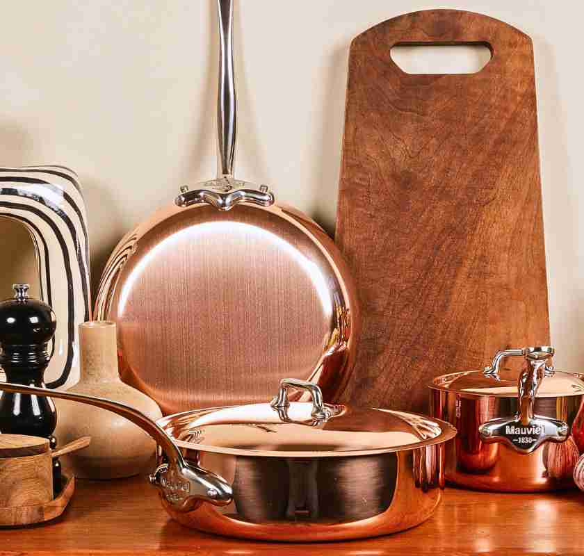 Gryta med lock 3,2 liter koppar Mauviel M'150S UTG�TT