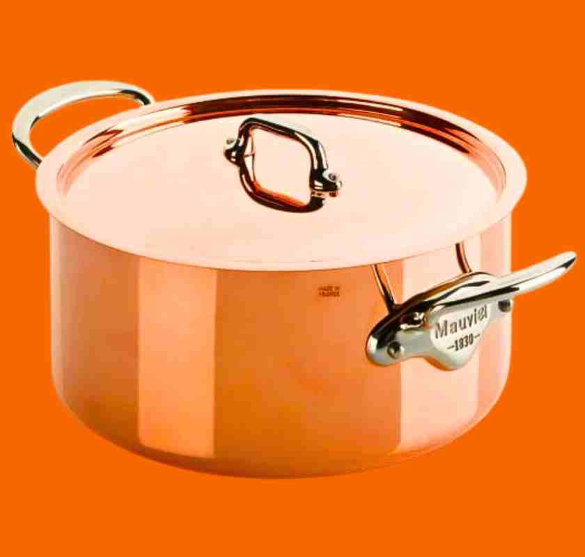 Mauviel M''150S Gryta med lock 3,2 liter koppar & st�l