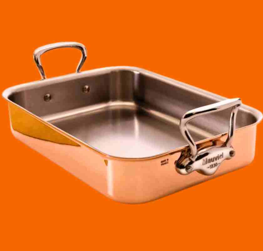 Kopparpanna 35 cm med j�rnhandtag M''150S fr�n Mauviel. 