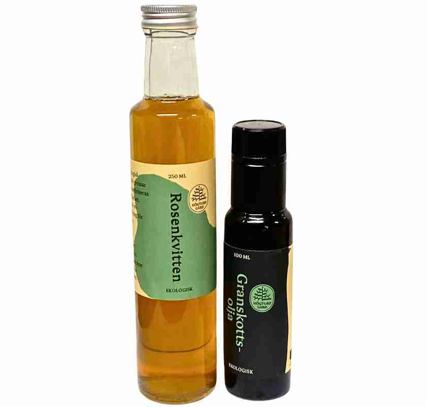 Rosenkvitten & granskottsolja fr�n H�gtorp p� nobelmenyn