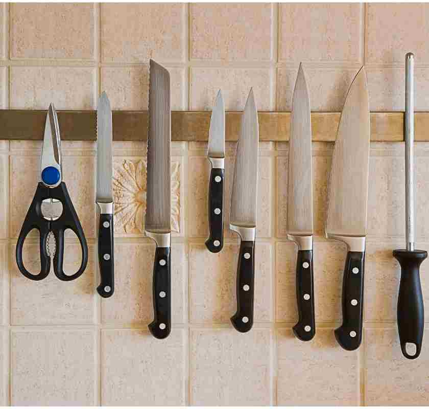 Magnetlist f�r knivar i rostfritt st�l 75 cm