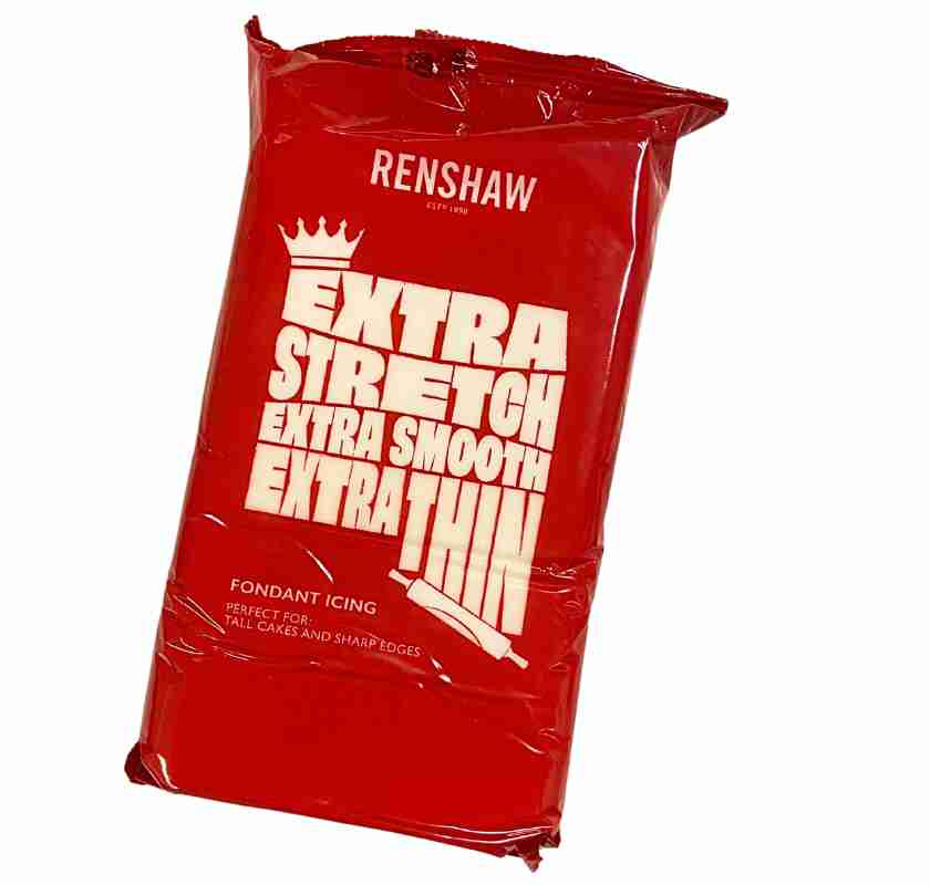 Sugarpaste Renshaw vit 1kg, r�d f�rpackning