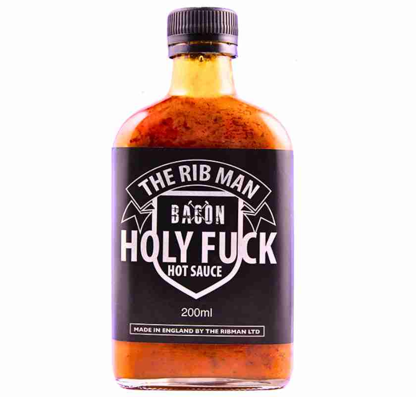 Holy Fuck The Rib Man Bacon I glasflaska