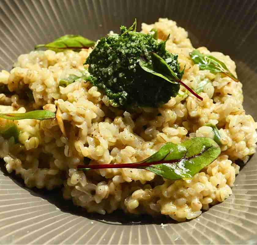 tillagad tryffelrisotto