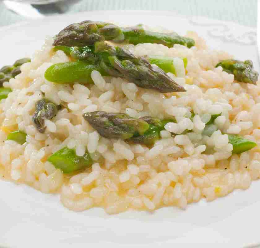 IO Chef Risotto agli asparagi, Risotto med sparris tillagad 