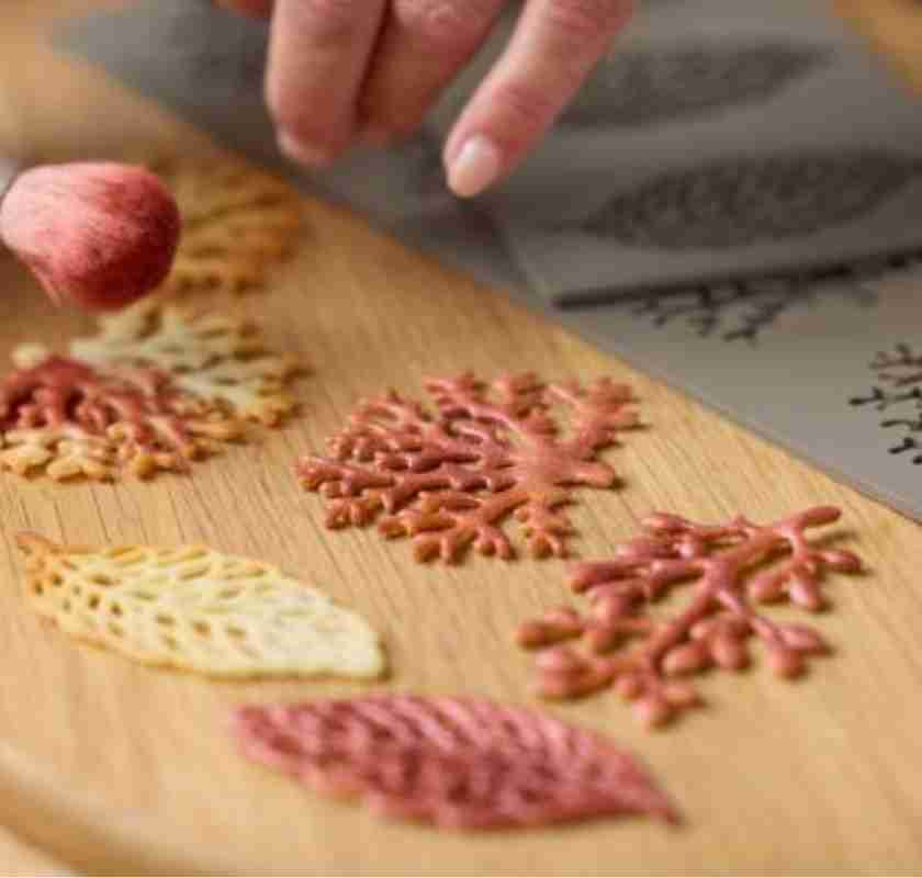 Tuile-form blad p� bord