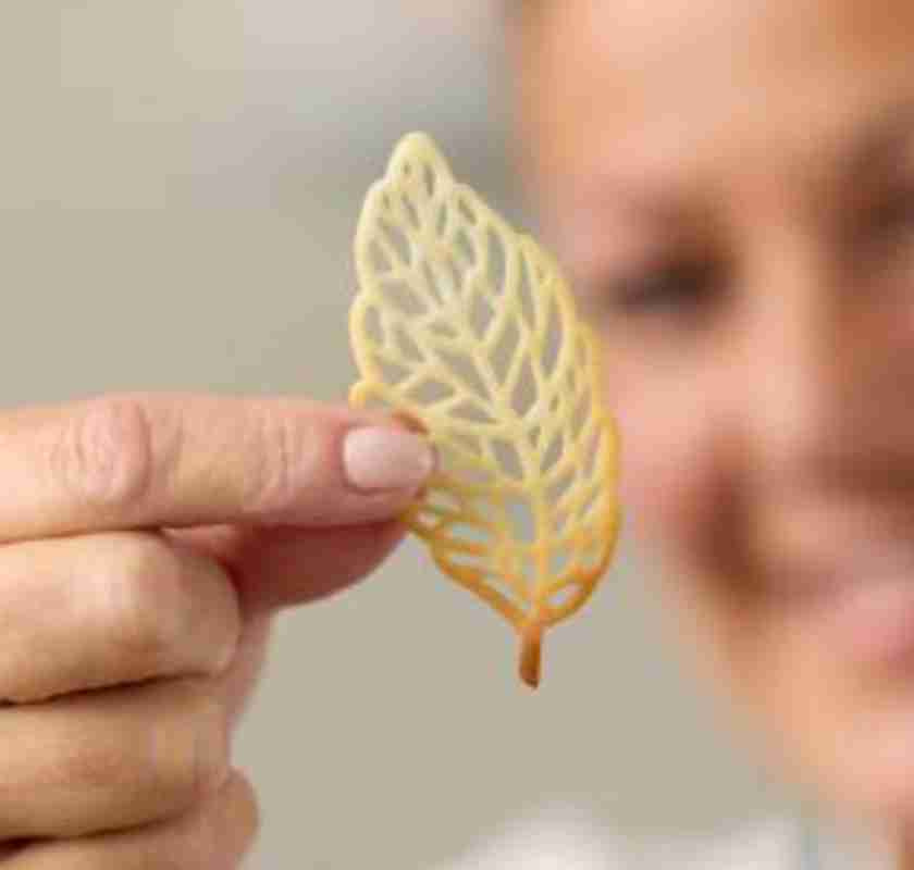 Tuile-form, h�ller upp bakat blad