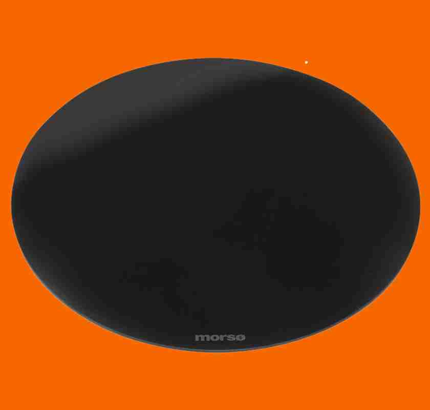 Pizza- och stekplatta i glas Mors� VETRO mot orange