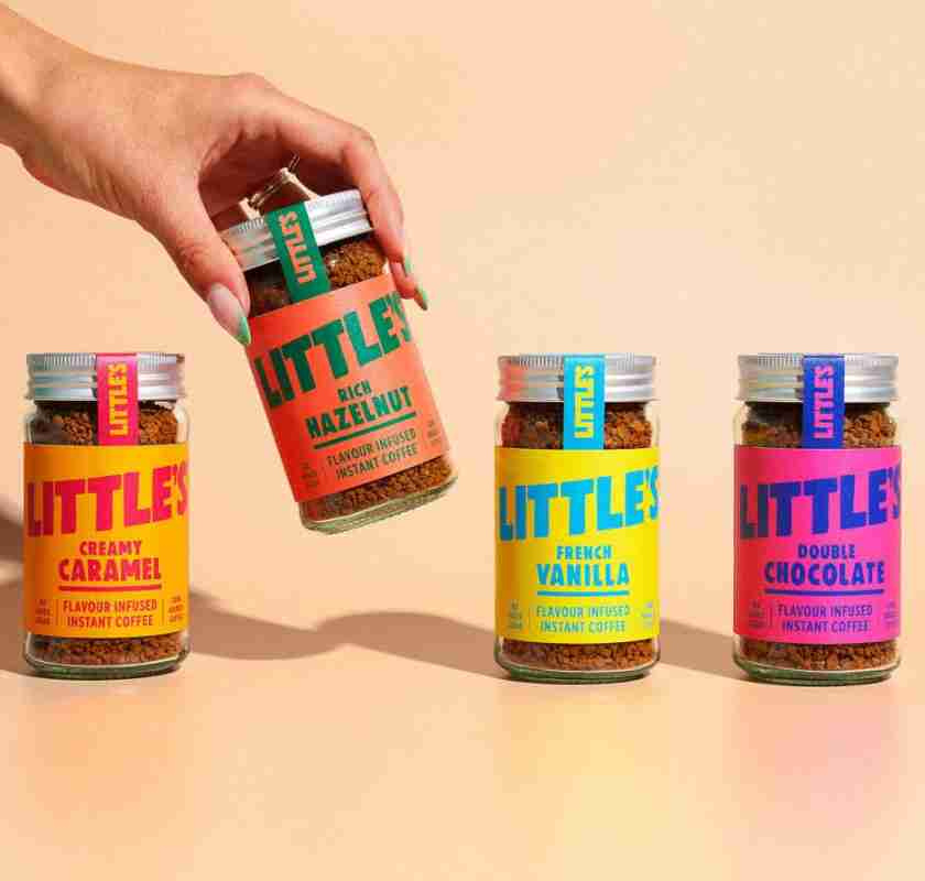 Littles Creamy Caramel flavored instant coffee, smaksatt snabbkaffe 4 olika smaker