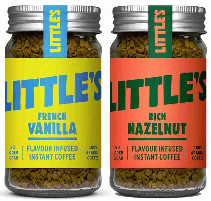 Frensh Vanilla flavor & Rich Hazelnut infused Instant Coffee, smaksatt snabbkaffe fr�n Littles�
