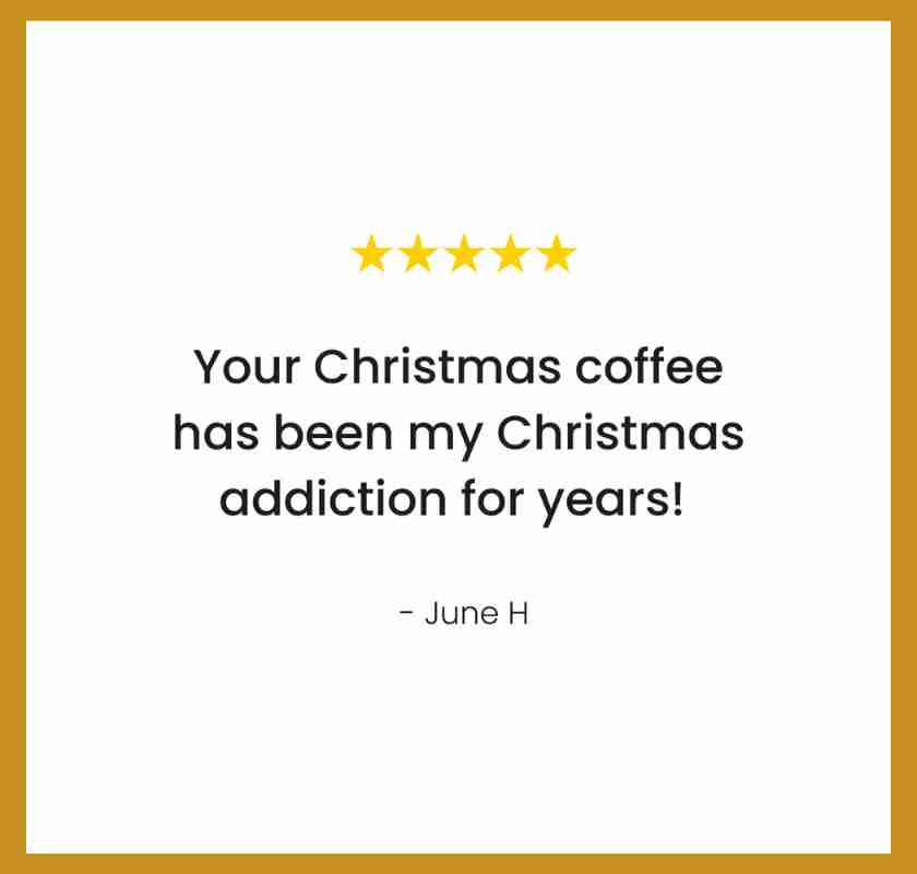 Christmas Spirit flavored instant coffee Littles smaksatt snabbkaffe med julsmak citat fr�n kund