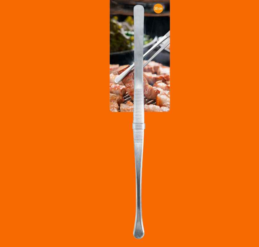 Pincett i rostfritt stål 30cm förpackad mot orange