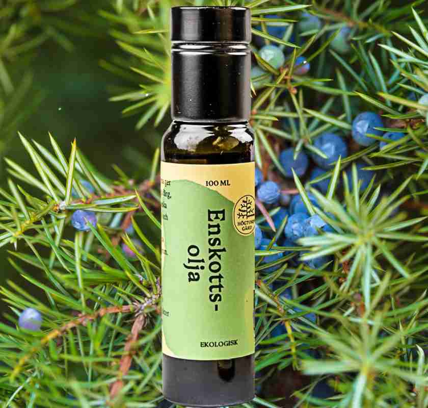 Enskottsolja fr�n H�gtorp G�rd ekologisk med en i bakgrunden