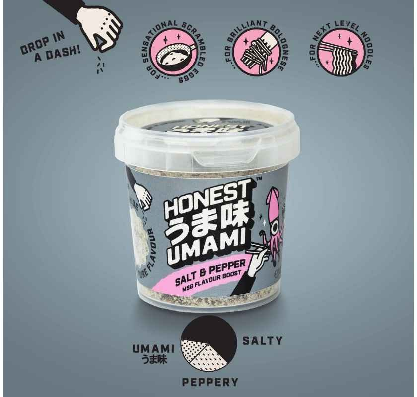 Salt & Pepper MSG Flavour Boost Honest Umami
